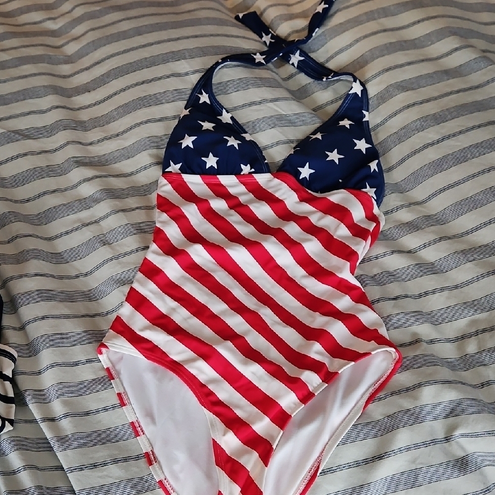 Patriotic Stars and Stripes Swimsuit